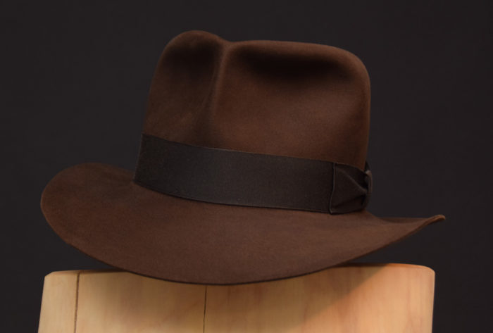 RaidesFedora hat shorter crown dark sable 1 biber beaver