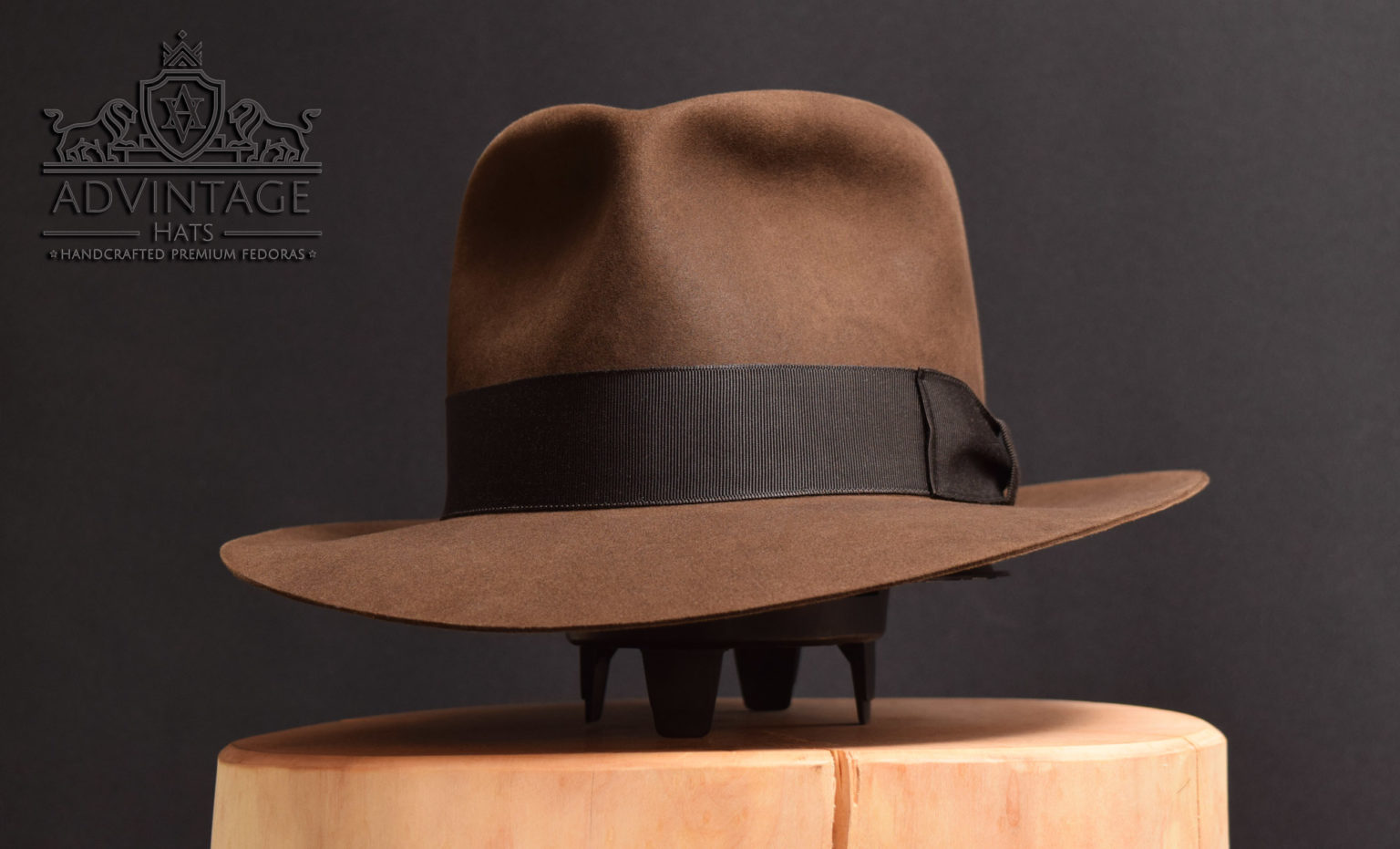 Crusader Fedora Hat in Sable | adVintage