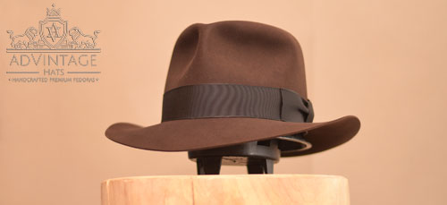 MasterPiece Temple Fedora hat (mine scene) in True-Sable