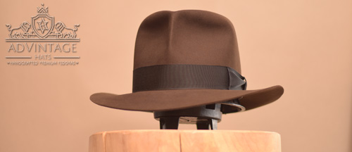 Raider Fedora hat without Raiders-Turn in True-Sable