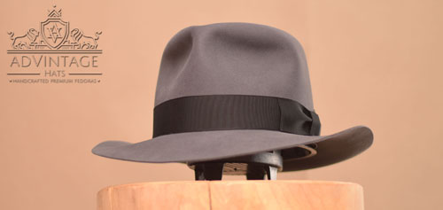 Crusader Fedora Hut in Steel-Grey